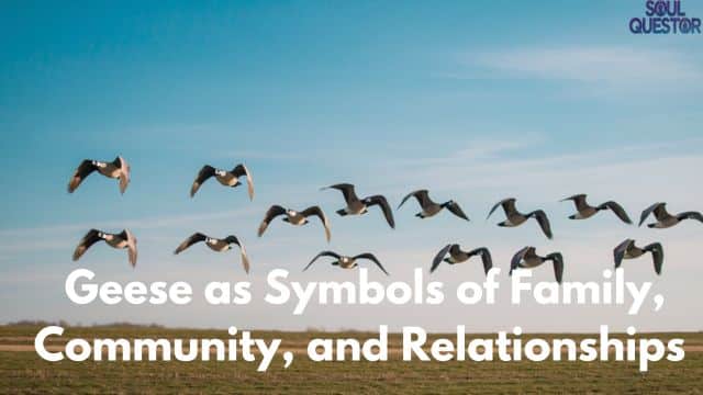 flock of Geese as Symbols of Family, Community, and Relationships