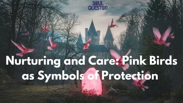 Nurturing and Care Pink Birds as Symbols of Protection