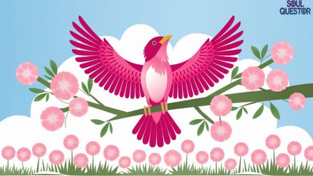 Transformation and Personal Growth Pink Birds as Symbols of Change